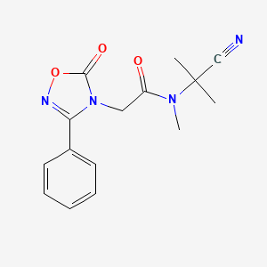 N-(1-cyano-1-methylethyl)-N-methyl-2-(5-oxo-3-phenyl-4,5-dihydro-1,2,4-oxadiazol-4-yl)acetamide