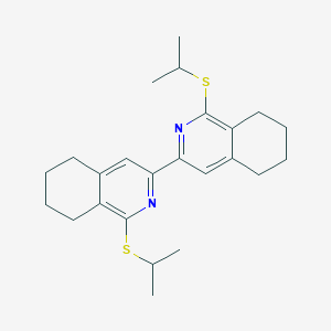 molecular formula C24H32N2S2 B300362 3,3'-Bis{1-(isopropylsulfanyl)-5,6,7,8-tetrahydroisoquinoline} 