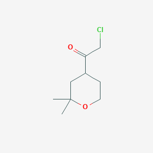 2-chloro-1-(2,2-dimethyltetrahydro-2H-pyran-4-yl)ethanone
