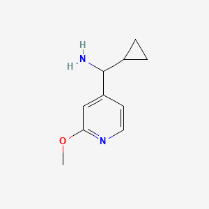 molecular formula C10H14N2O B3003638 Cyclopropyl(2-methoxypyridin-4-yl)methanamine CAS No. 1270470-25-1