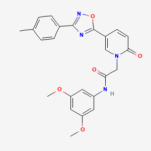 molecular formula C24H22N4O5 B3003660 4-azepan-1-yl-N-(5-chloro-2-fluorophenyl)-6-methylthieno[2,3-d]pyrimidine-5-carboxamide CAS No. 1113109-48-0