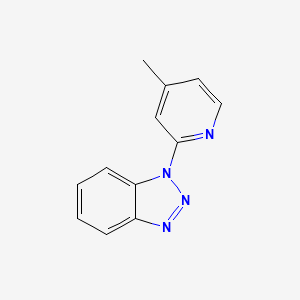 molecular formula C12H10N4 B3003673 Benzotriazole, 1-(4-methylpyridin-2-yl)- CAS No. 13174-94-2