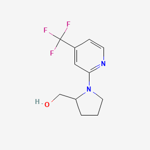 (1-(4-(Trifluoromethyl)pyridin-2-yl)pyrrolidin-2-yl)methanol
