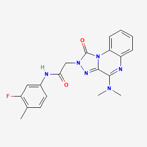 2-(4-(dimethylamino)-1-oxo-[1,2,4]triazolo[4,3-a]quinoxalin-2(1H)-yl)-N-(3-fluoro-4-methylphenyl)acetamide