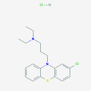 molecular formula C19H24Cl2N2S B030037 氯丙嗪盐酸盐 CAS No. 4611-02-3
