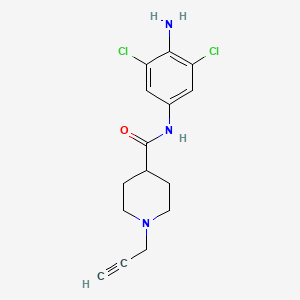 N-(4-amino-3,5-dichlorophenyl)-1-(prop-2-yn-1-yl)piperidine-4-carboxamide