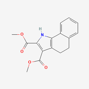 molecular formula C16H15NO4 B3003711 dimethyl 4,5-dihydro-1H-benzo[g]indole-2,3-dicarboxylate CAS No. 132288-27-8