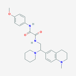 N-(4-methoxyphenyl)-N'-[2-(1-methyl-1,2,3,4-tetrahydroquinolin-6-yl)-2-piperidin-1-ylethyl]ethanediamide