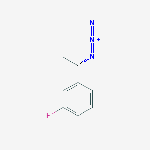 molecular formula C8H8FN3 B3003725 1-[(1S)-1-叠氮乙基]-3-氟苯 CAS No. 1604322-41-9