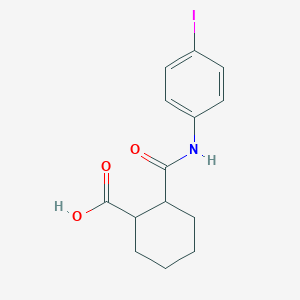 molecular formula C14H16INO3 B3003740 2-[(4-碘苯基)氨基甲酰基]环己烷-1-甲酸 CAS No. 250725-70-3