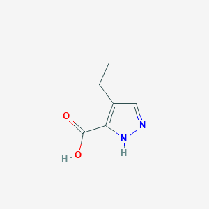 molecular formula C6H8N2O2 B3003775 4-乙基-1H-吡唑-3-羧酸 CAS No. 89831-41-4