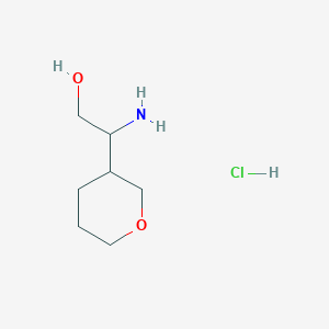 molecular formula C7H16ClNO2 B3003805 2-氨基-2-(氧杂-3-基)乙醇盐酸盐 CAS No. 1909308-51-5