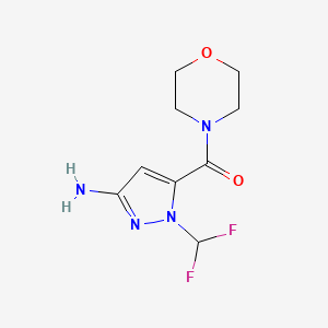 [5-Amino-2-(difluoromethyl)pyrazol-3-yl]-morpholin-4-ylmethanone