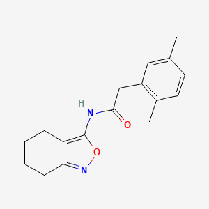 molecular formula C17H20N2O2 B3003812 2-(2,5-dimethylphenyl)-N-(4,5,6,7-tetrahydrobenzo[c]isoxazol-3-yl)acetamide CAS No. 946224-86-8