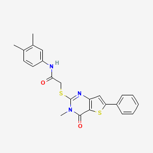 5-{[(4-ethoxyphenyl)amino]sulfonyl}-3-methyl-N-[4-(trifluoromethyl)phenyl]-1H-pyrazole-4-carboxamide