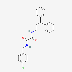 molecular formula C24H23ClN2O2 B3003824 N1-(4-chlorobenzyl)-N2-(3,3-diphenylpropyl)oxalamide CAS No. 941921-28-4