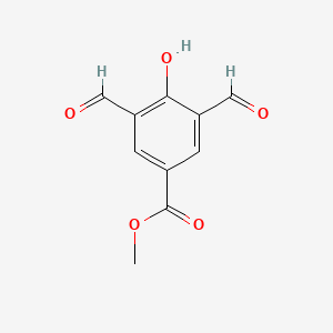 molecular formula C10H8O5 B3003839 3,5-Diformyl-4-hydroxy-benzoic acid methyl ester CAS No. 328030-95-1