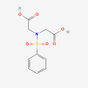 molecular formula C10H11NO6S B3003849 2-[Benzenesulfonyl(carboxymethyl)amino]acetic acid CAS No. 17811-62-0