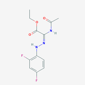 ethyl 2-(acetylamino)-2-[(E)-2-(2,4-difluorophenyl)hydrazono]acetate