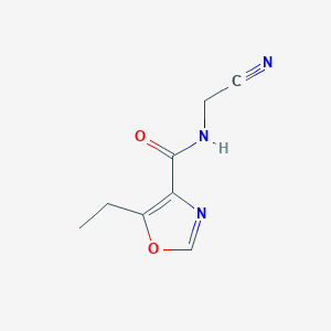 molecular formula C8H9N3O2 B3003860 N-(Cyanomethyl)-5-ethyl-1,3-oxazole-4-carboxamide CAS No. 1871856-42-6
