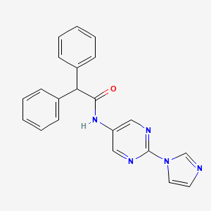 N-(2-(1H-imidazol-1-yl)pyrimidin-5-yl)-2,2-diphenylacetamide