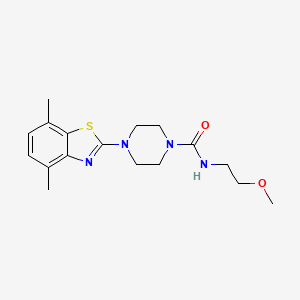 4-(4,7-dimethylbenzo[d]thiazol-2-yl)-N-(2-methoxyethyl)piperazine-1-carboxamide