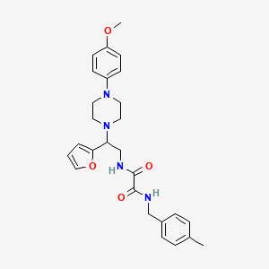 N1-(2-(furan-2-yl)-2-(4-(4-methoxyphenyl)piperazin-1-yl)ethyl)-N2-(4-methylbenzyl)oxalamide