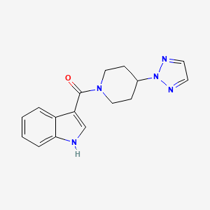 (4-(2H-1,2,3-triazol-2-yl)piperidin-1-yl)(1H-indol-3-yl)methanone