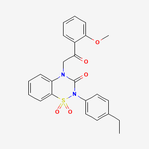 2-(4-ethylphenyl)-4-[2-(2-methoxyphenyl)-2-oxoethyl]-2H-1,2,4-benzothiadiazin-3(4H)-one 1,1-dioxide