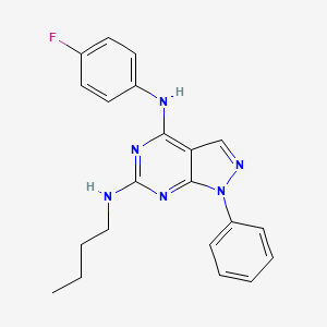 N~6~-butyl-N~4~-(4-fluorophenyl)-1-phenyl-1H-pyrazolo[3,4-d]pyrimidine-4,6-diamine