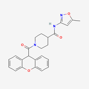 N-(5-methylisoxazol-3-yl)-1-(9H-xanthene-9-carbonyl)piperidine-4-carboxamide