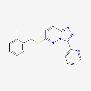 6-[(2-Methylphenyl)methylsulfanyl]-3-pyridin-2-yl-[1,2,4]triazolo[4,3-b]pyridazine