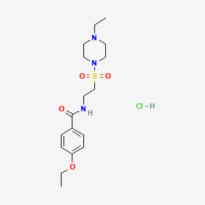 4-ethoxy-N-(2-((4-ethylpiperazin-1-yl)sulfonyl)ethyl)benzamide hydrochloride