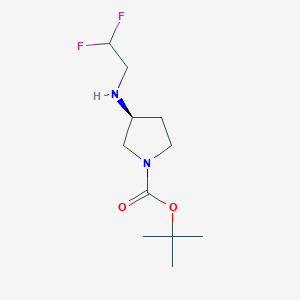 molecular formula C11H20F2N2O2 B3003902 叔丁基 (3S)-3-(2,2-二氟乙基氨基)吡咯烷-1-羧酸酯 CAS No. 891944-83-5