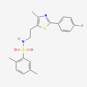 N-(2-(2-(4-fluorophenyl)-4-methylthiazol-5-yl)ethyl)-2,5-dimethylbenzenesulfonamide