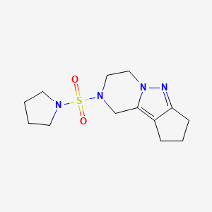 2-(pyrrolidin-1-ylsulfonyl)-2,3,4,7,8,9-hexahydro-1H-cyclopenta[3,4]pyrazolo[1,5-a]pyrazine