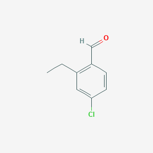 molecular formula C9H9ClO B3003952 4-氯-2-乙基苯甲醛 CAS No. 1043500-82-8