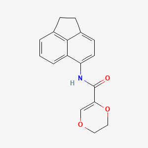 N-(1,2-dihydroacenaphthylen-5-yl)-5,6-dihydro-1,4-dioxine-2-carboxamide