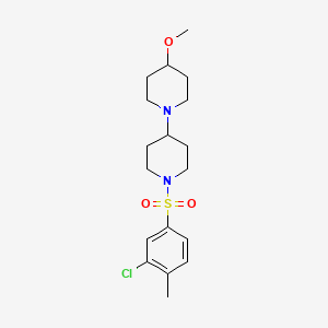 1'-((3-Chloro-4-methylphenyl)sulfonyl)-4-methoxy-1,4'-bipiperidine