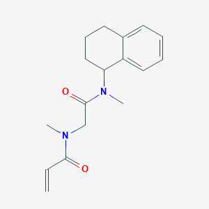 N-Methyl-N-[2-[methyl(1,2,3,4-tetrahydronaphthalen-1-yl)amino]-2-oxoethyl]prop-2-enamide