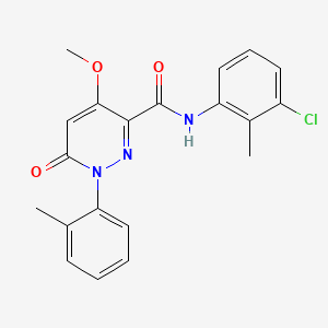 molecular formula C20H18ClN3O3 B3003986 N-(3-氯-2-甲基苯基)-4-甲氧基-1-(2-甲基苯基)-6-氧代吡啶-3-甲酰胺 CAS No. 1004384-31-9