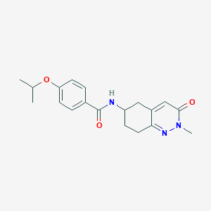 molecular formula C19H23N3O3 B3003994 4-isopropoxy-N-(2-methyl-3-oxo-2,3,5,6,7,8-hexahydrocinnolin-6-yl)benzamide CAS No. 1904023-86-4