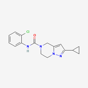 N-(2-chlorophenyl)-2-cyclopropyl-6,7-dihydropyrazolo[1,5-a]pyrazine-5(4H)-carboxamide