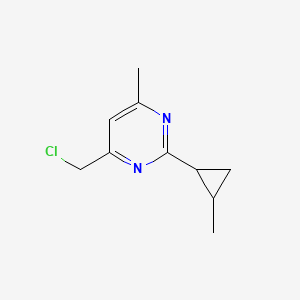 4-(Chloromethyl)-6-methyl-2-(2-methylcyclopropyl)pyrimidine