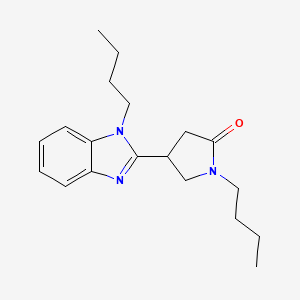 1-Butyl-4-(1-butylbenzimidazol-2-yl)pyrrolidin-2-one