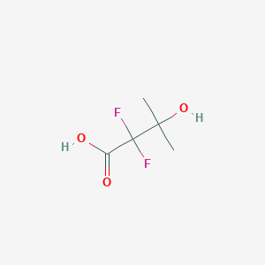 molecular formula C5H8F2O3 B3004034 2,2-Difluoro-3-hydroxy-3-methylbutanoic acid CAS No. 15080-23-6