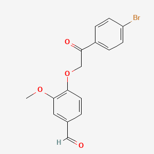 4-[2-(4-Bromophenyl)-2-oxoethoxy]-3-methoxybenzaldehyde