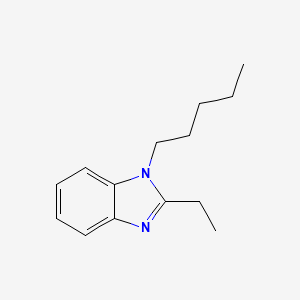 molecular formula C14H20N2 B3004045 2-Ethyl-1-pentylbenzimidazole CAS No. 476324-86-4