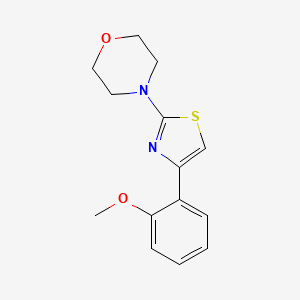 molecular formula C14H16N2O2S B3004052 4-[4-(2-Methoxyphenyl)-1,3-thiazol-2-yl]morpholine CAS No. 521318-88-7
