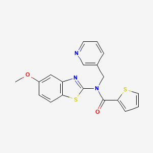 N-(5-methoxybenzo[d]thiazol-2-yl)-N-(pyridin-3-ylmethyl)thiophene-2-carboxamide